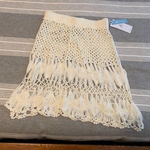 Crochet Skirt Cover Up NWT